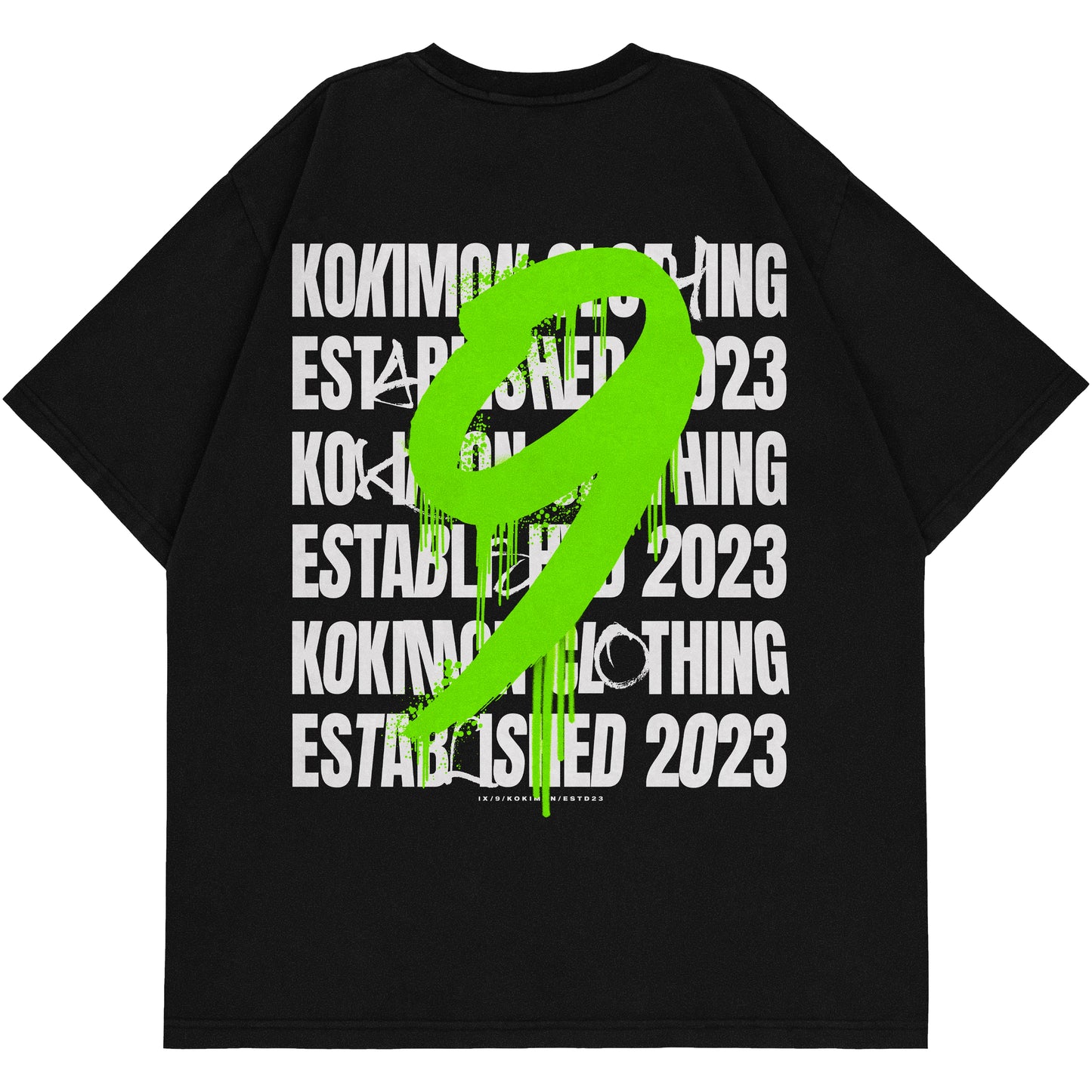 KOKIMON 9TH ANNIVERSARY BLACK ТЕНИСКА